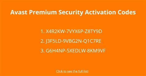 avast license key 2024|25+ Avast Premium Security Activation Codes .